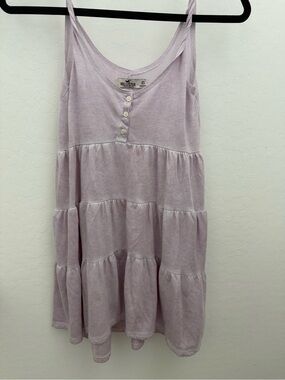 Hollister Lavender Tiered Tank Dress